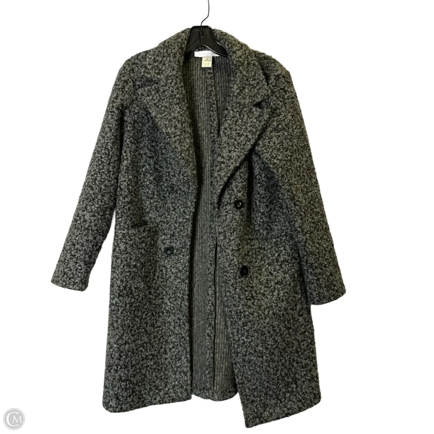 Coat Peacoat By Clothes Mentor In Grey, Size: M