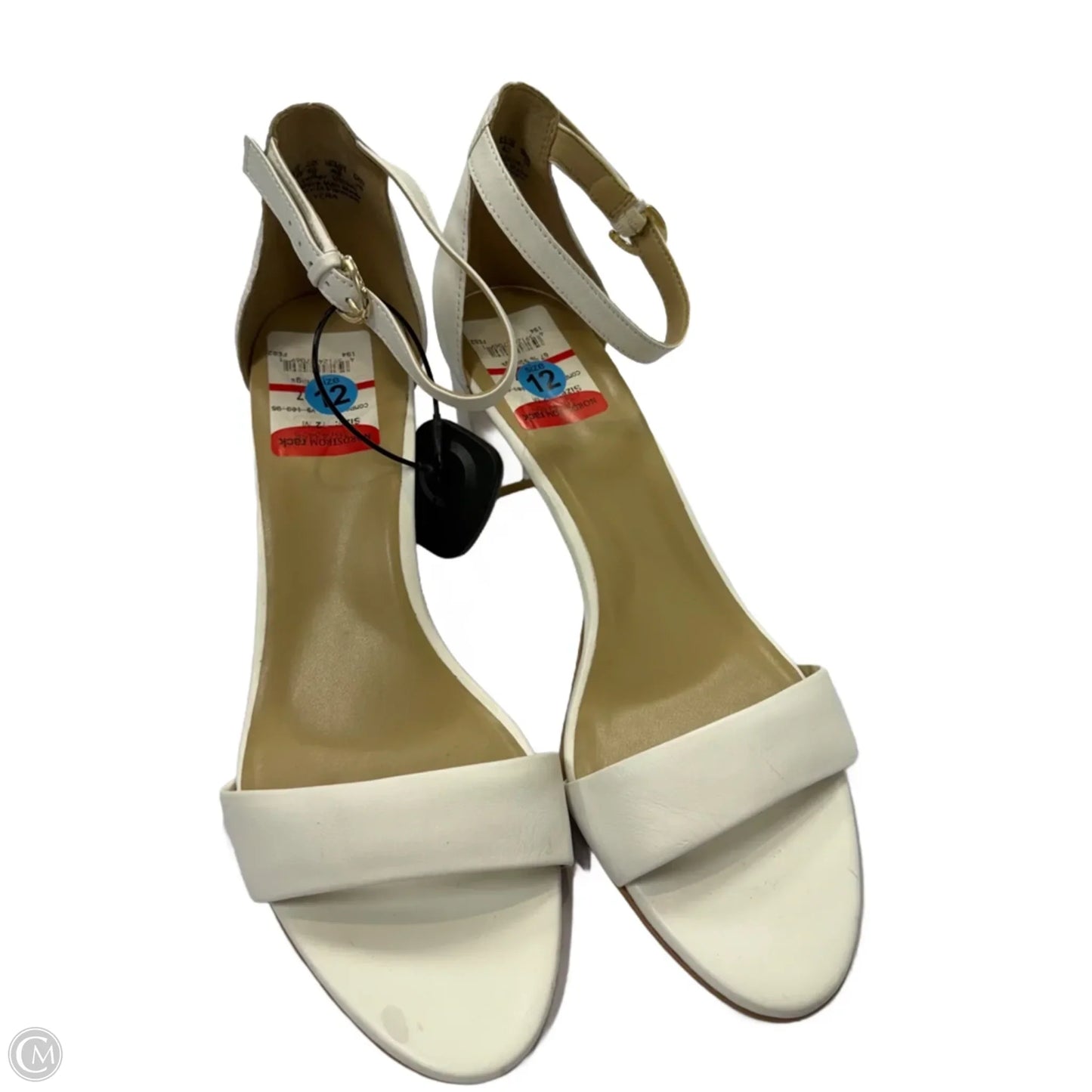 Sandals Heels Block By Naturalizer In White, Size: 12