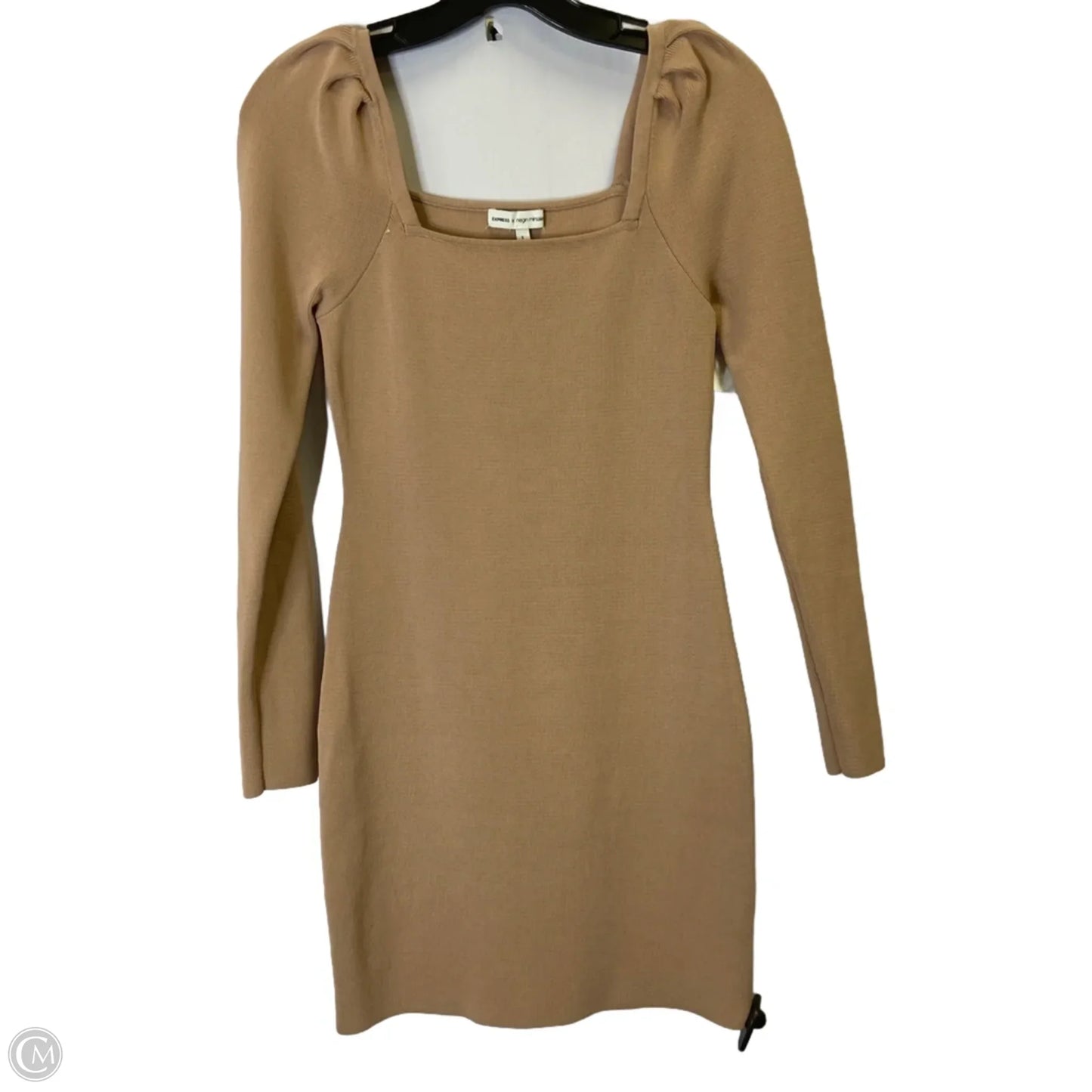Dress Casual Short By Express In Beige, Size: S