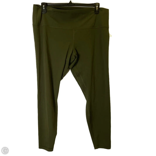Athletic Pants By Lululemon In Green, Size: 20