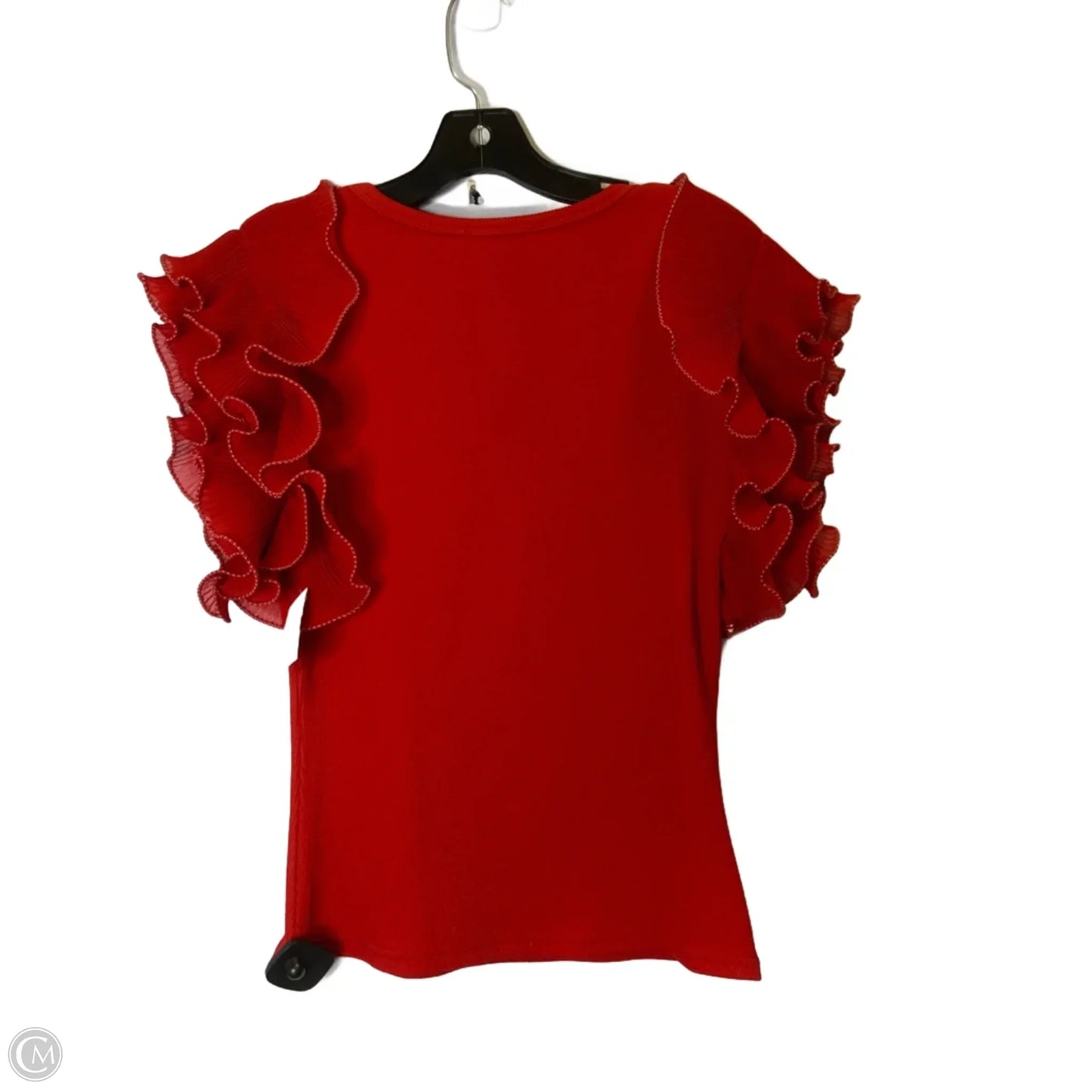 Top Short Sleeve By Entro In Red, Size: M