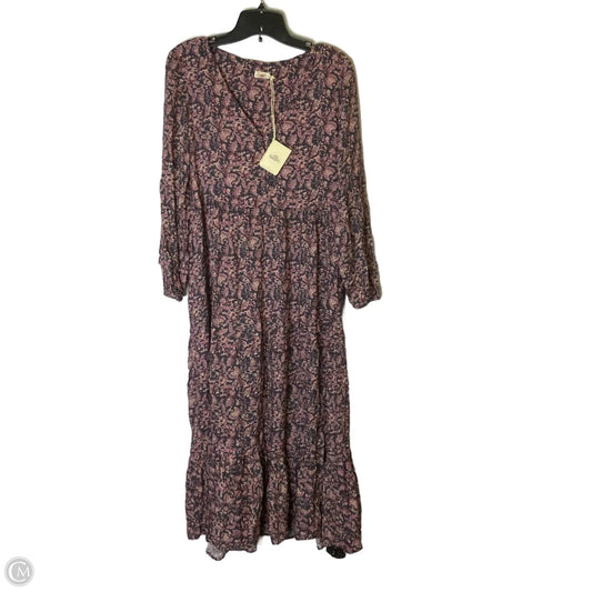 Dress Casual Maxi By Faherty In Purple, Size: Xs
