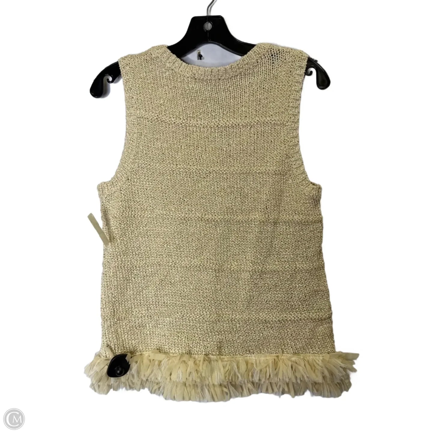 Top Sleeveless By Ann Taylor In Beige, Size: M
