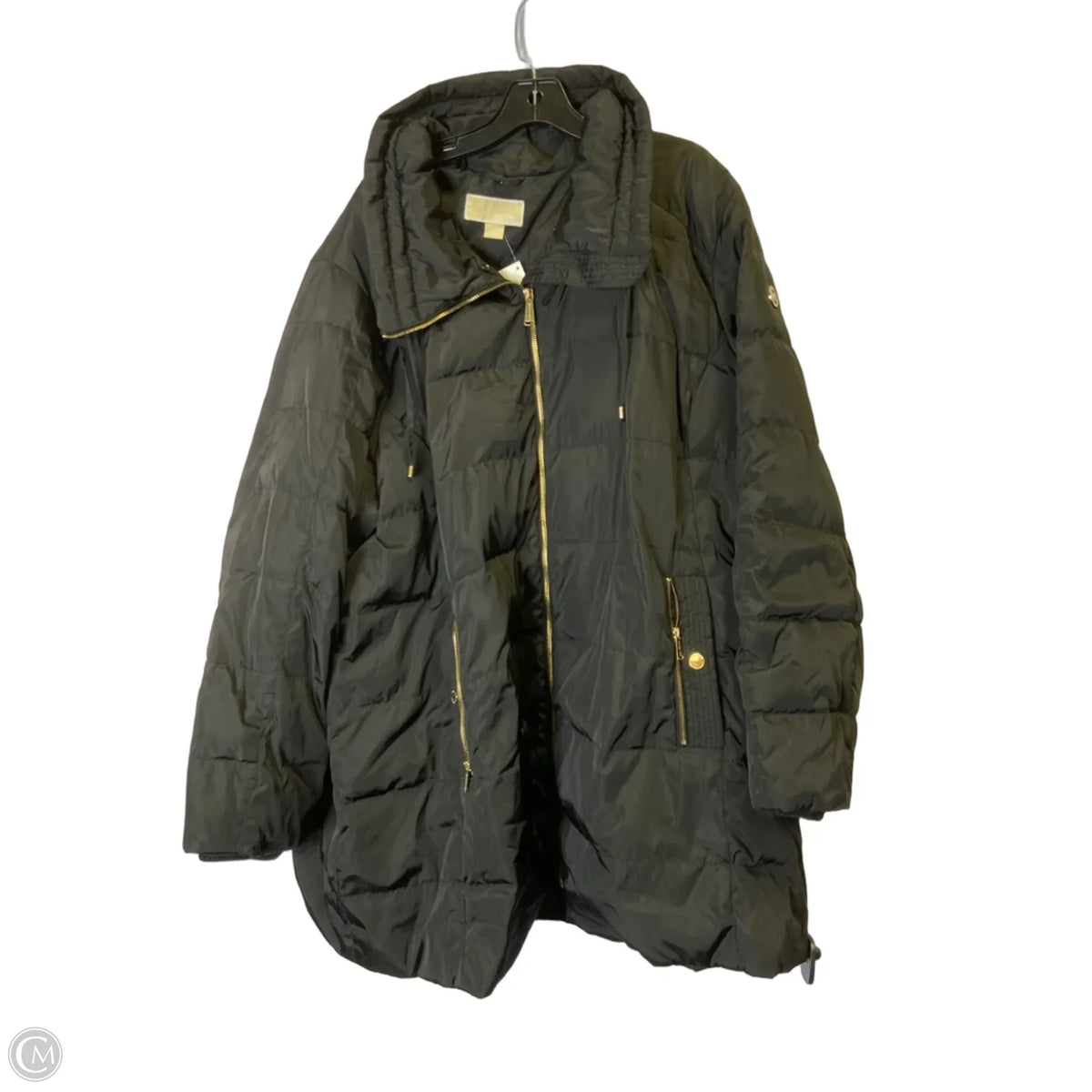 Coat Puffer & Quilted By Cmb In Black, Size: 3x