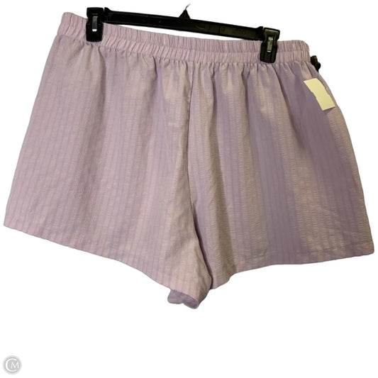 Shorts By Shein In Purple, Size: 3x