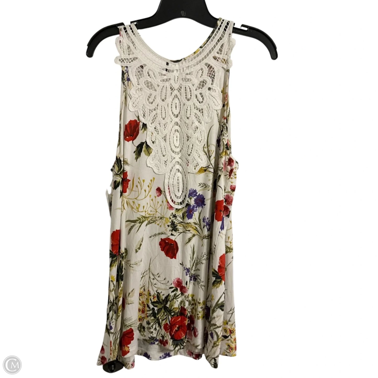 Top Sleeveless By Anthropologie In Floral Print, Size: Xl