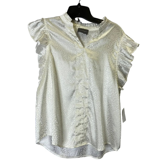 Top Sleeveless By Clothes Mentor In White, Size: M