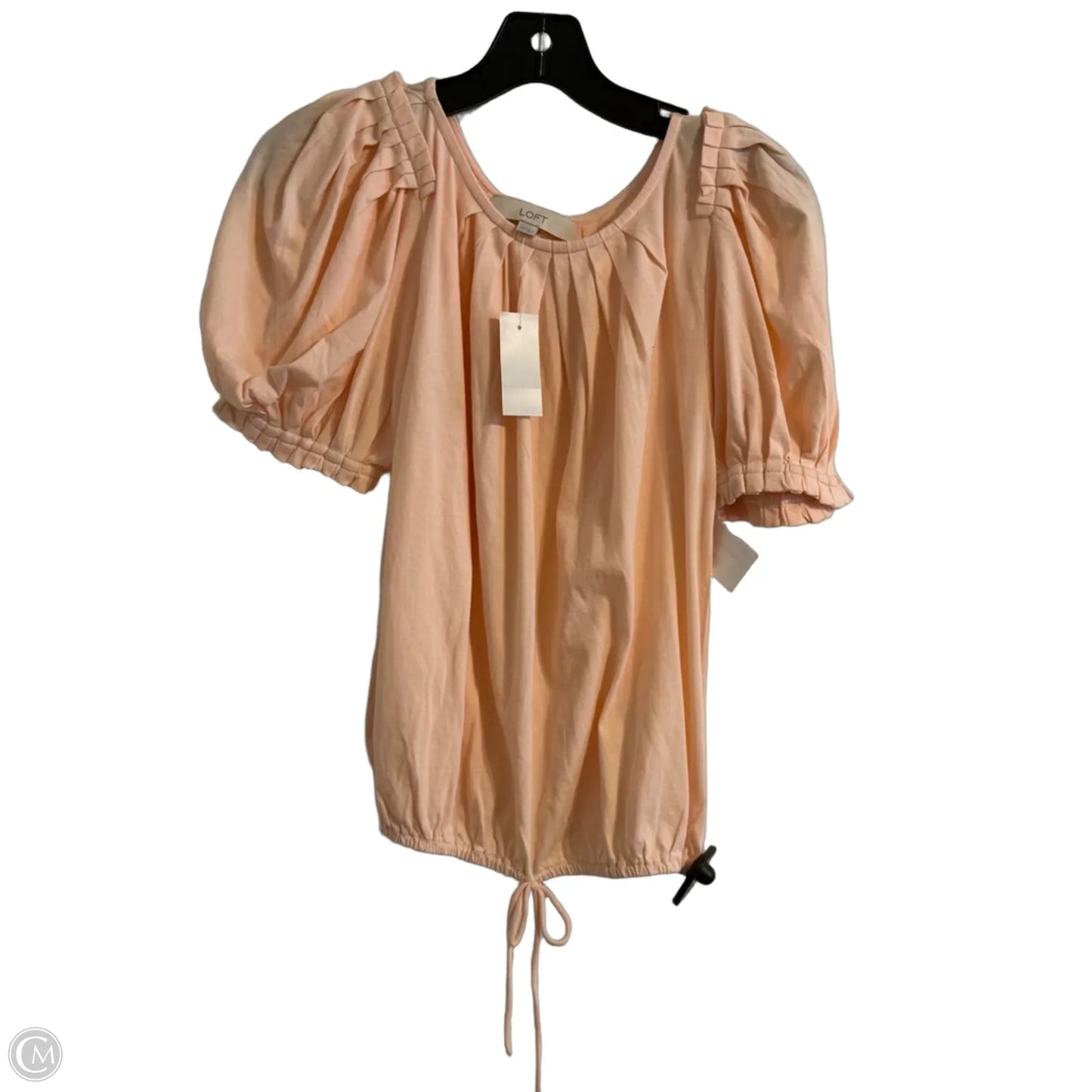 Top Short Sleeve By Loft In Pink, Size: Xs