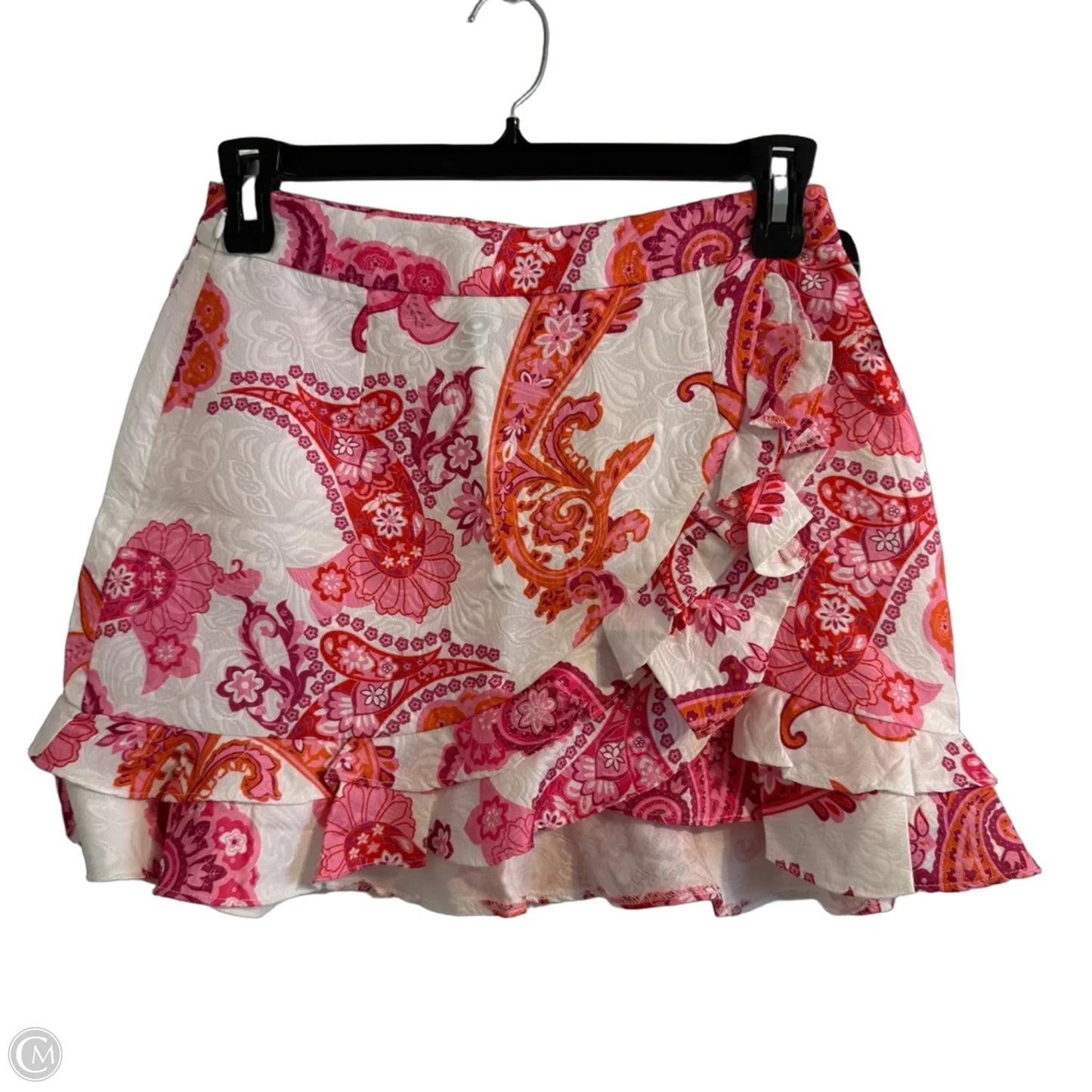 Skirt Mini & Short By Shein In Orange & Pink, Size: M