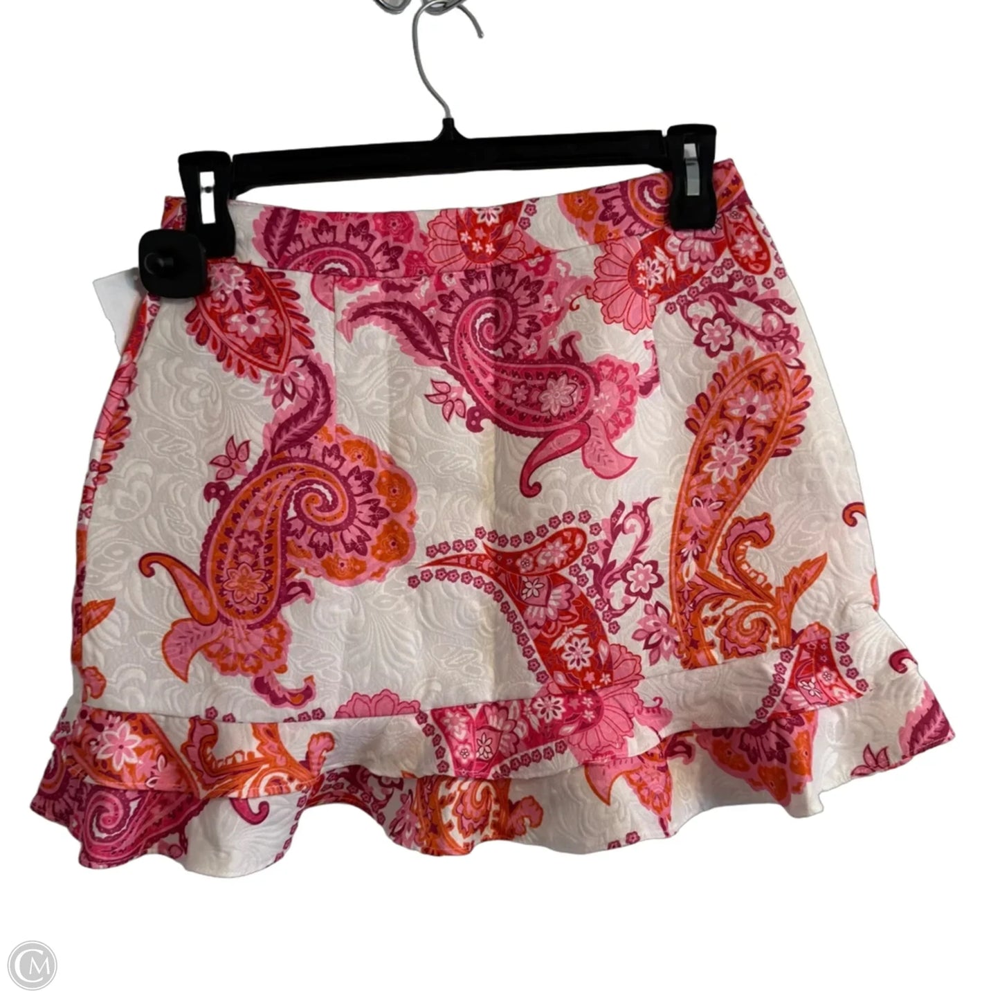 Skirt Mini & Short By Shein In Orange & Pink, Size: M