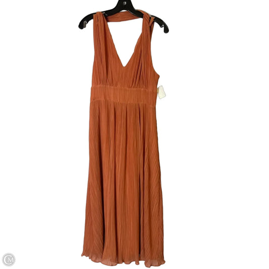 Dress Casual Maxi By Express In Orange, Size: M