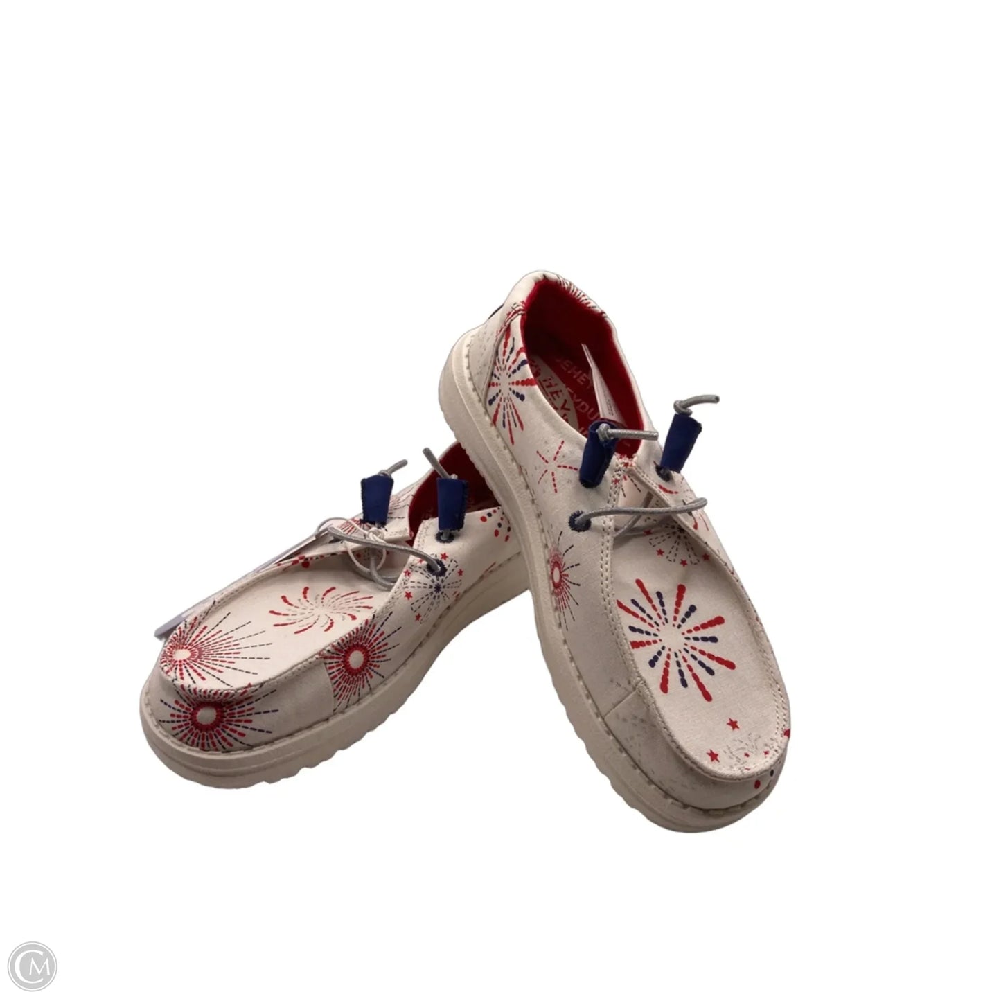Shoes Flats By Hey Dude In White, Size: 6