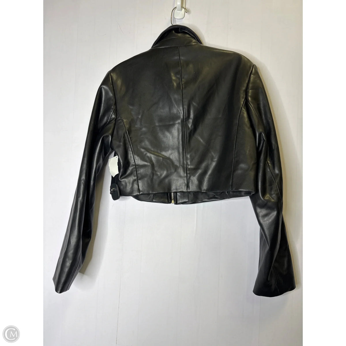 Jacket Leather By Zara In Black, Size: S