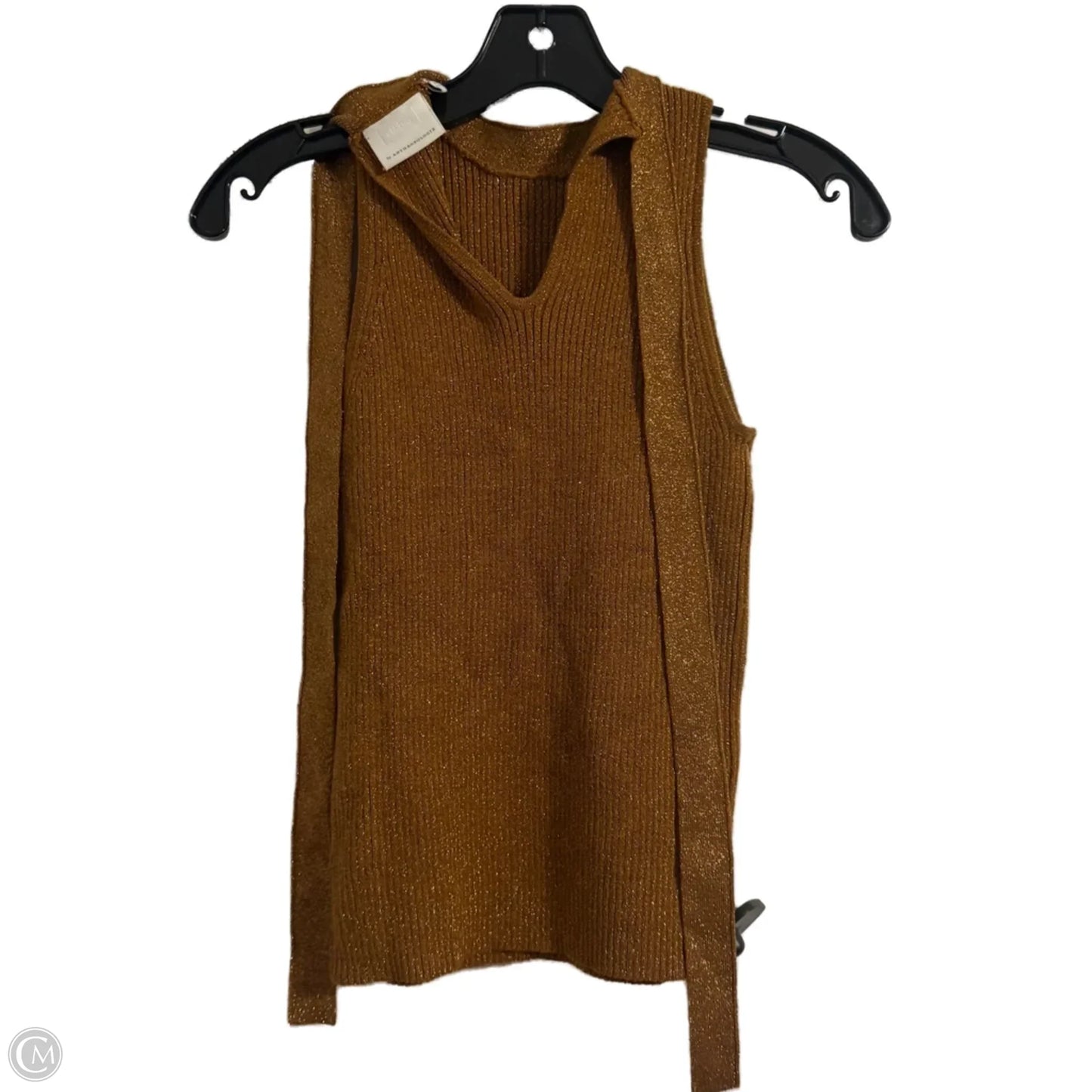 Top Sleeveless By Anthropologie In Brown, Size: M