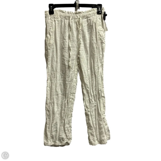 Pants Linen By Cloth & Stone In White, Size: M