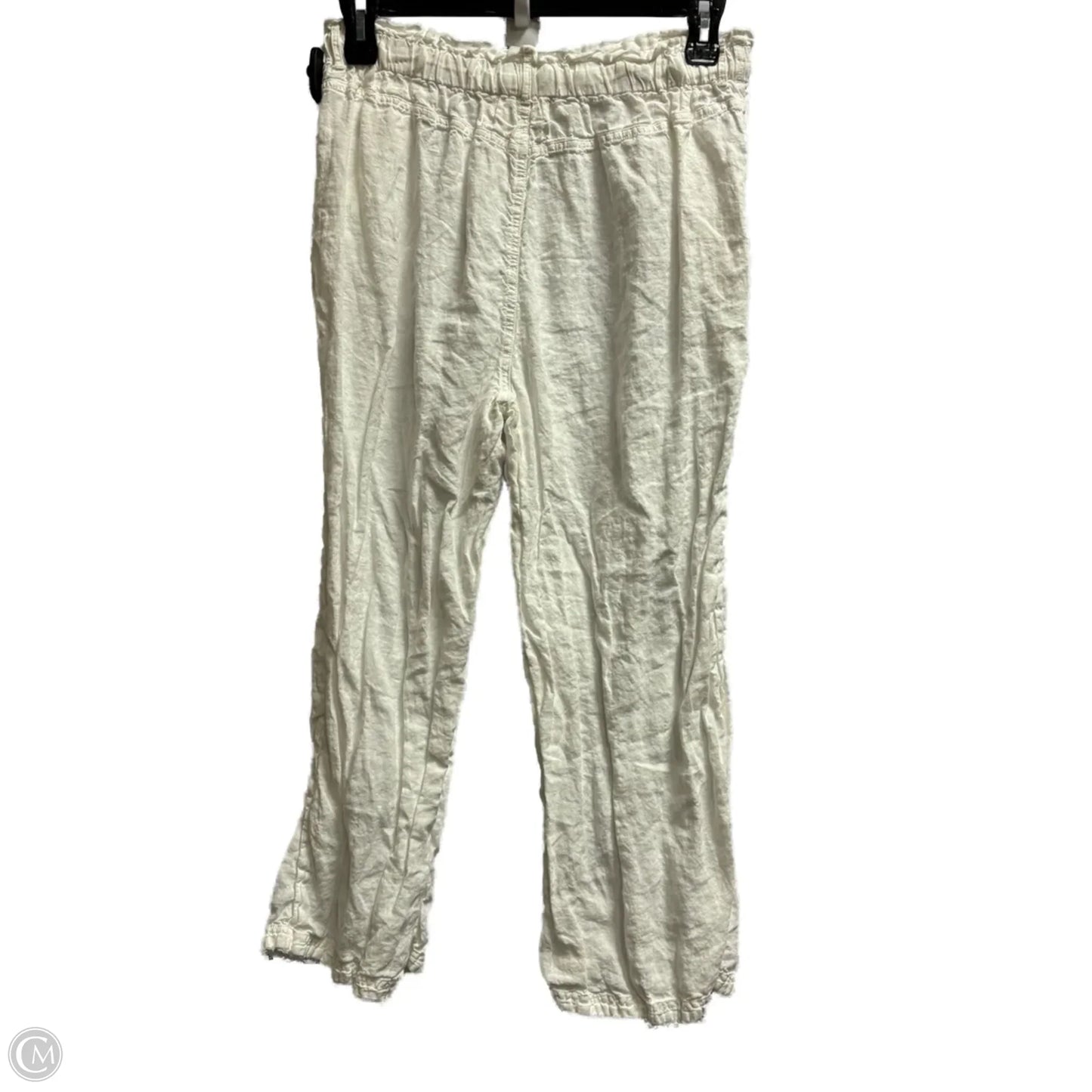 Pants Linen By Cloth & Stone In White, Size: M