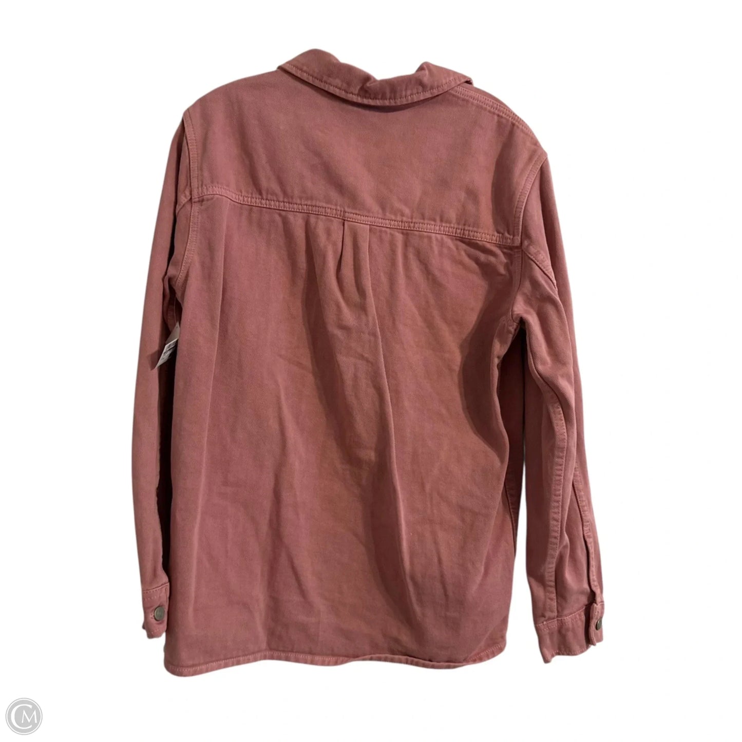 Jacket Denim By Zara In Pink, Size: M