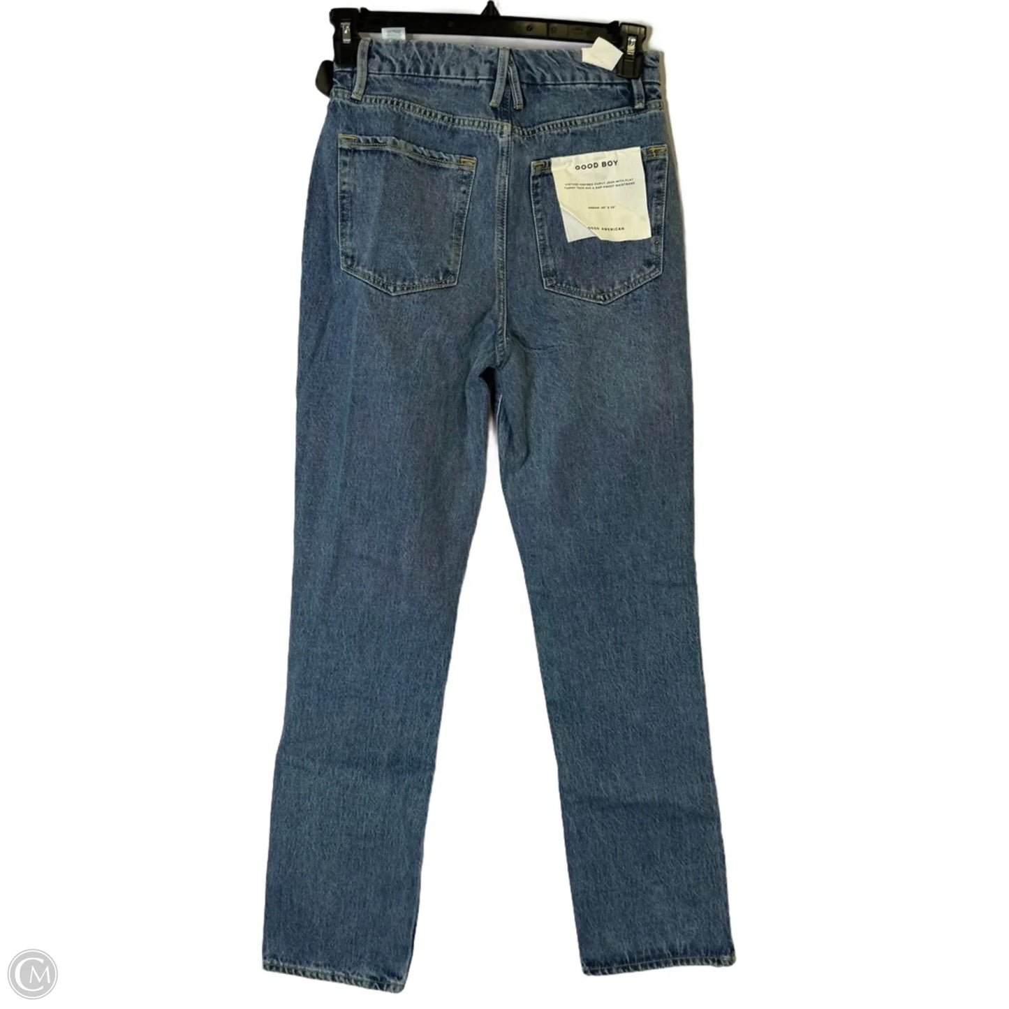 Jeans Straight By Good American In Blue & Brown, Size: 2