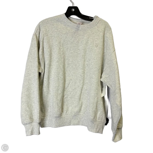 Sweatshirt Crewneck By Victorias Secret In Grey, Size: S