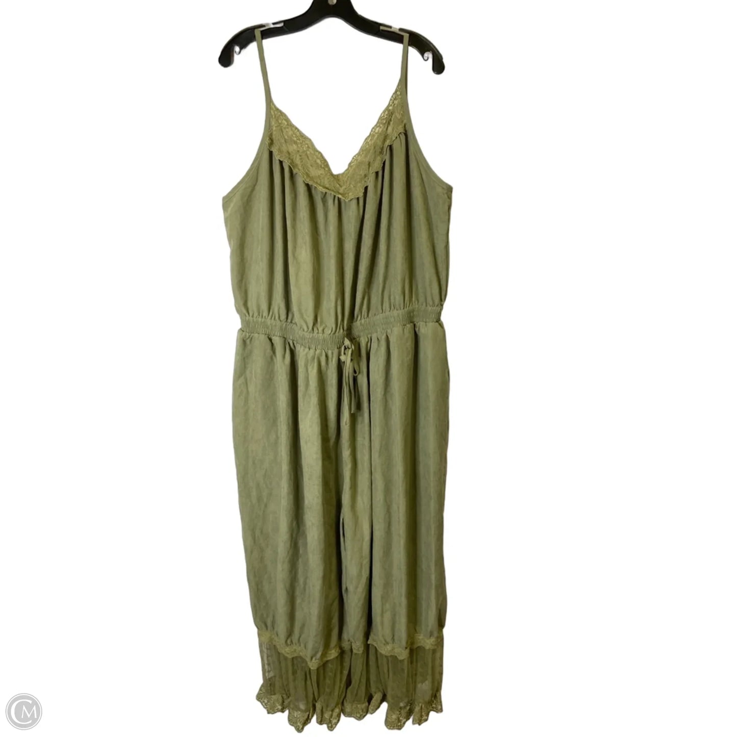 Jumpsuit By Cider In Green, Size: 4x