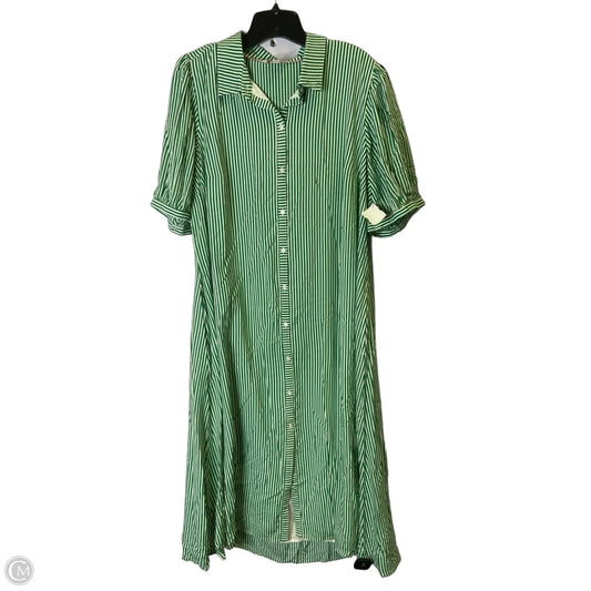 Dress Casual Midi By Crown And Ivy In Green, Size: 2x