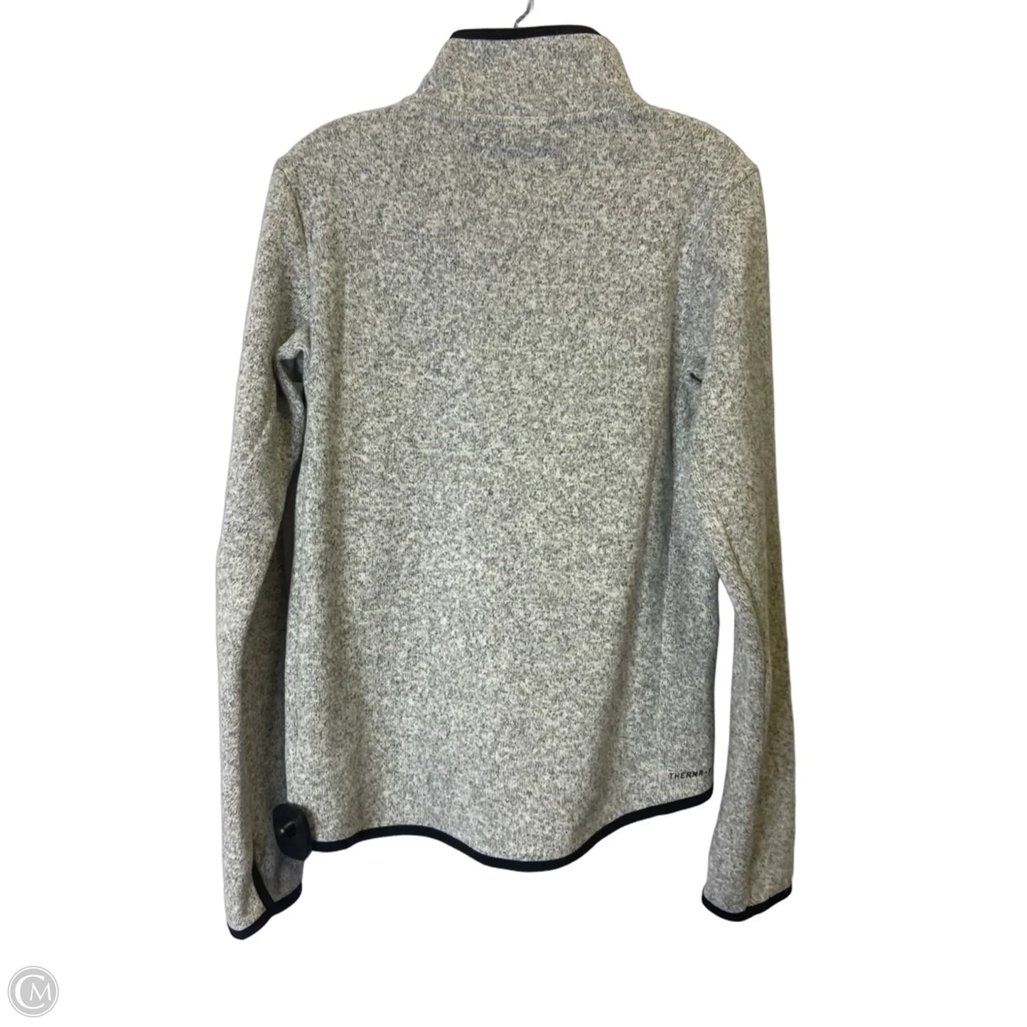 Athletic Jacket By Nike In Grey, Size: M