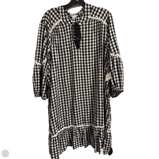 Dress Casual Short By Crown And Ivy In Black & White, Size: 3x