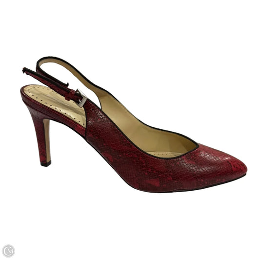 Shoes Heels Stiletto By Adrienne Vittadini In Red, Size: 11