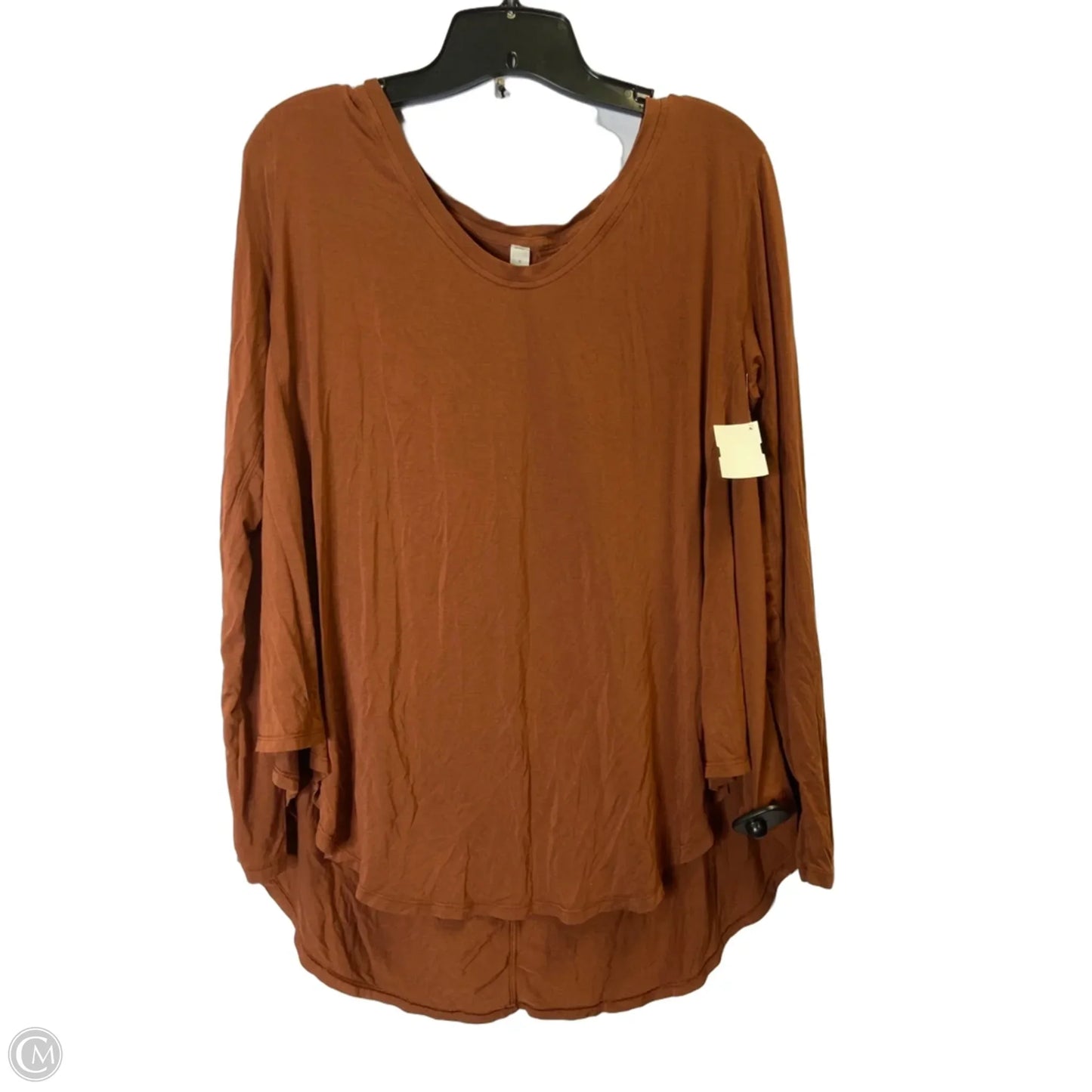Athletic Top Long Sleeve Crewneck By Lululemon In Brown, Size: 8