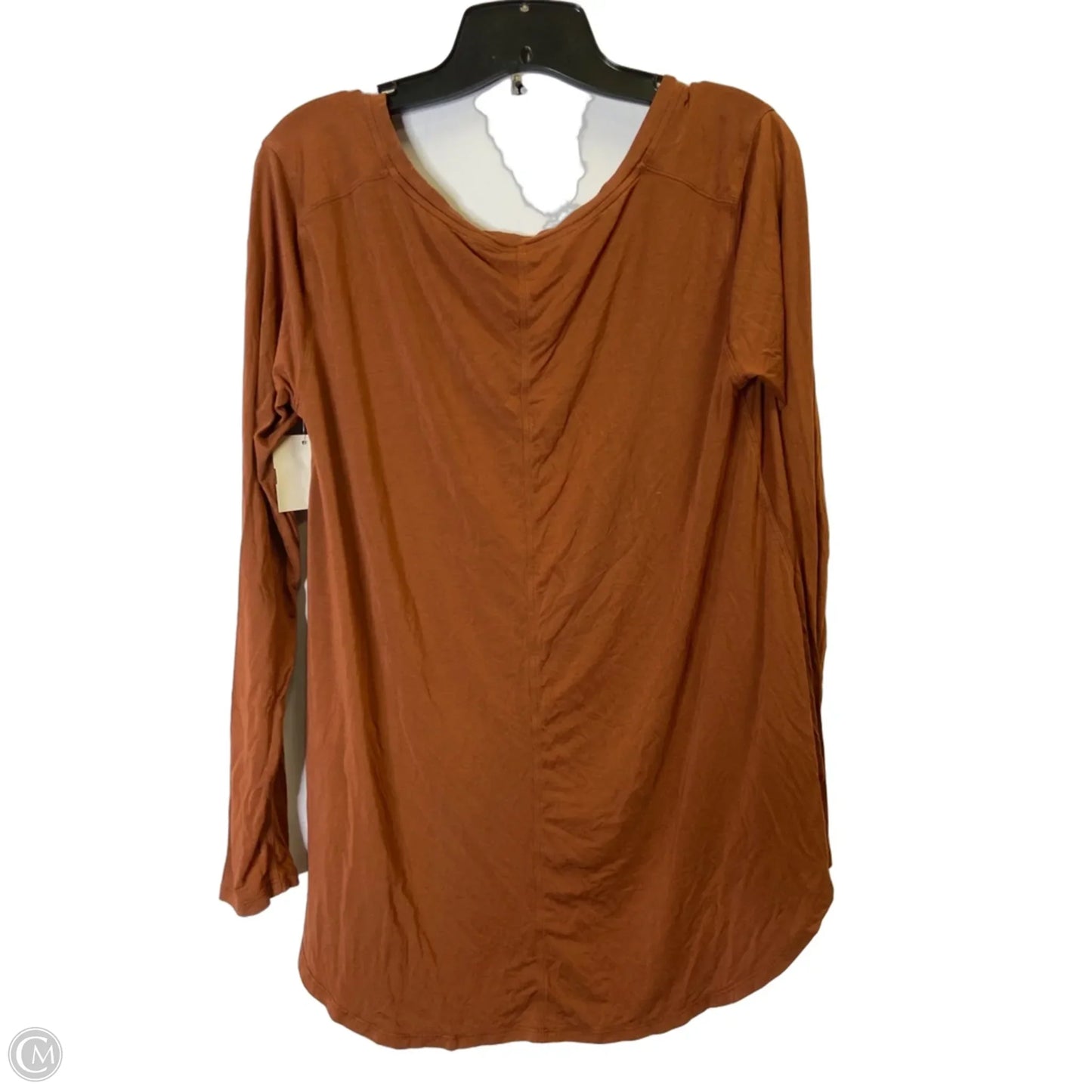 Athletic Top Long Sleeve Crewneck By Lululemon In Brown, Size: 8