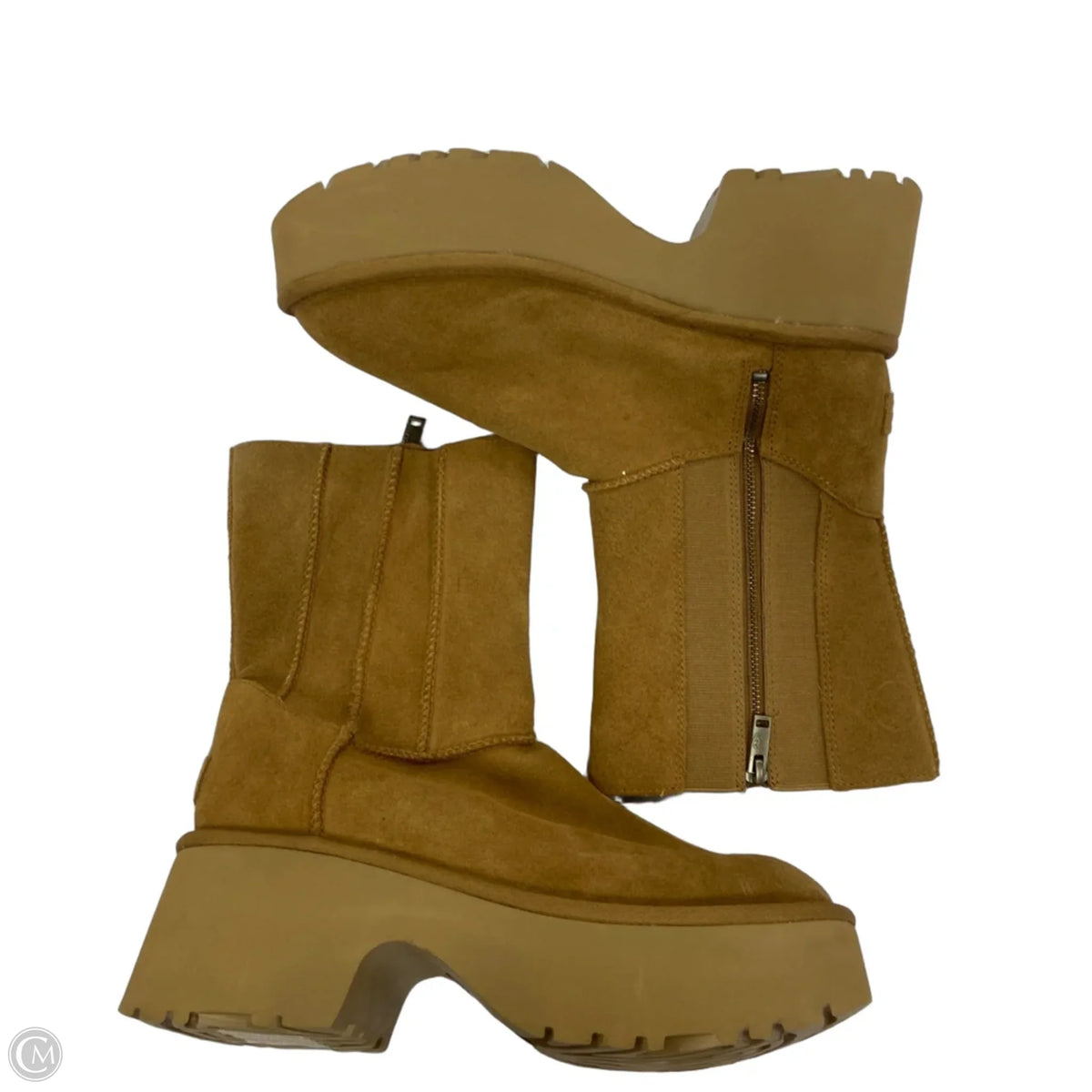 Boots Designer By Ugg In Tan, Size: 10