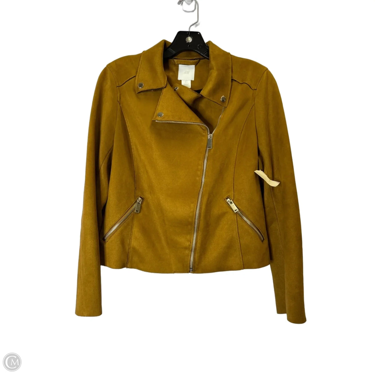 Jacket Moto By H&m In Brown, Size: 4