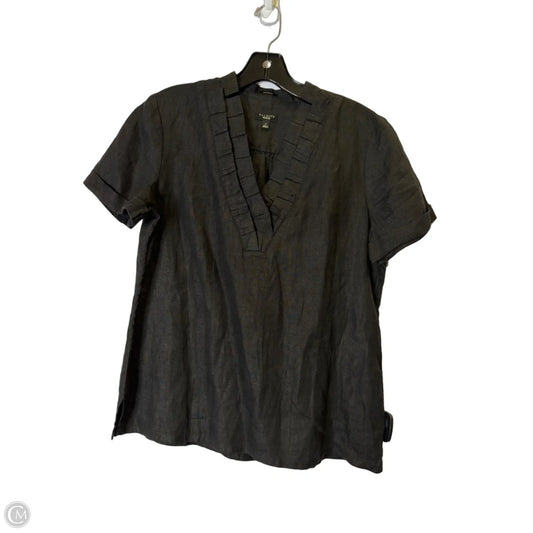 Top Short Sleeve By Talbots In Black, Size: S