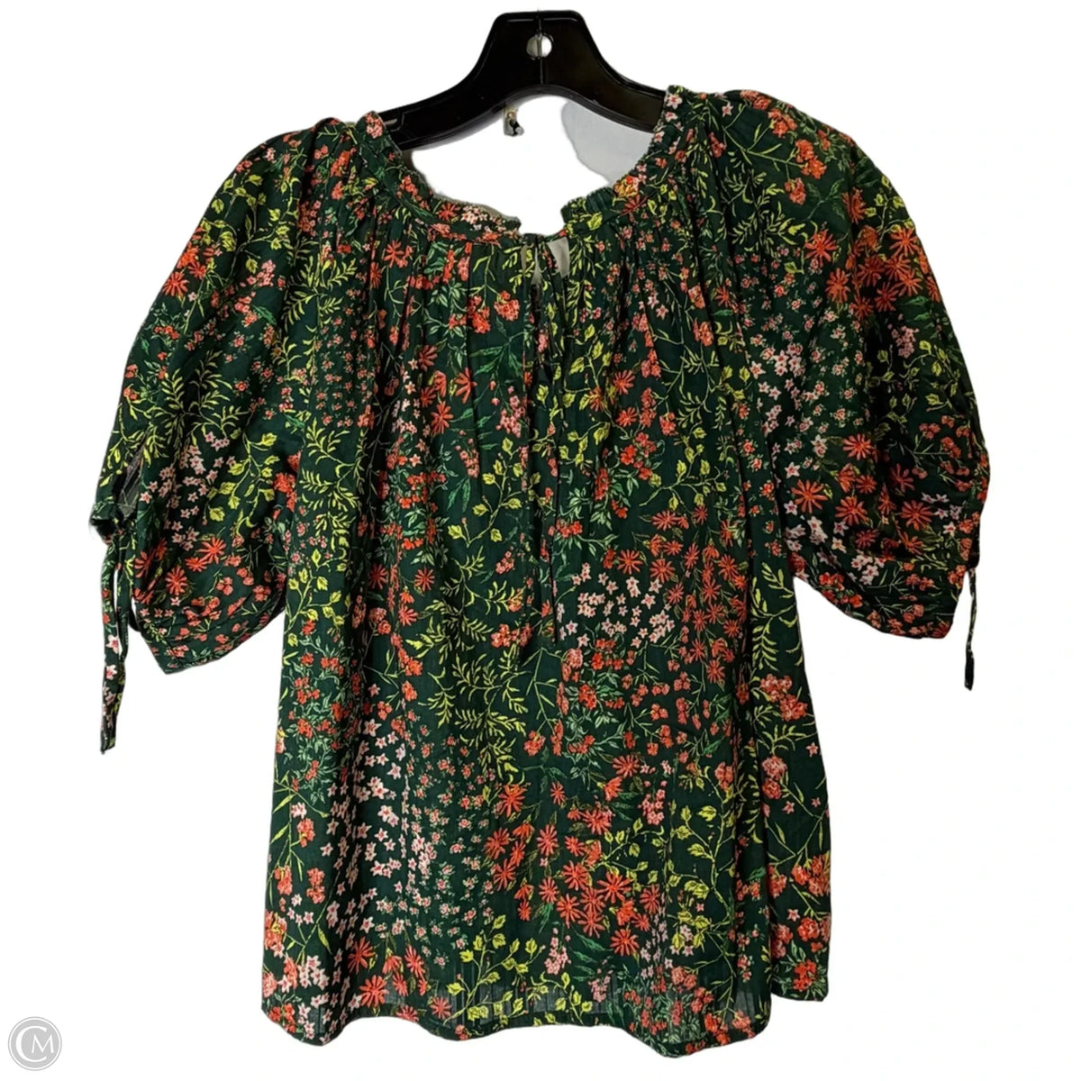 Top Short Sleeve By Loft In Green, Size: S