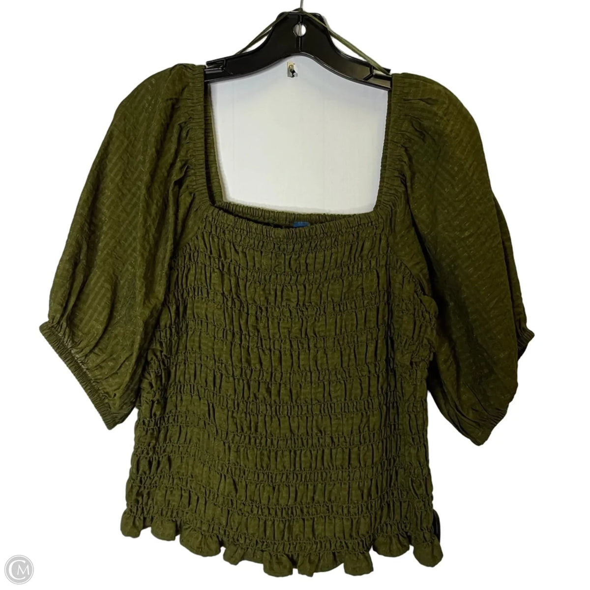 Top Short Sleeve By Old Navy In Green, Size: L