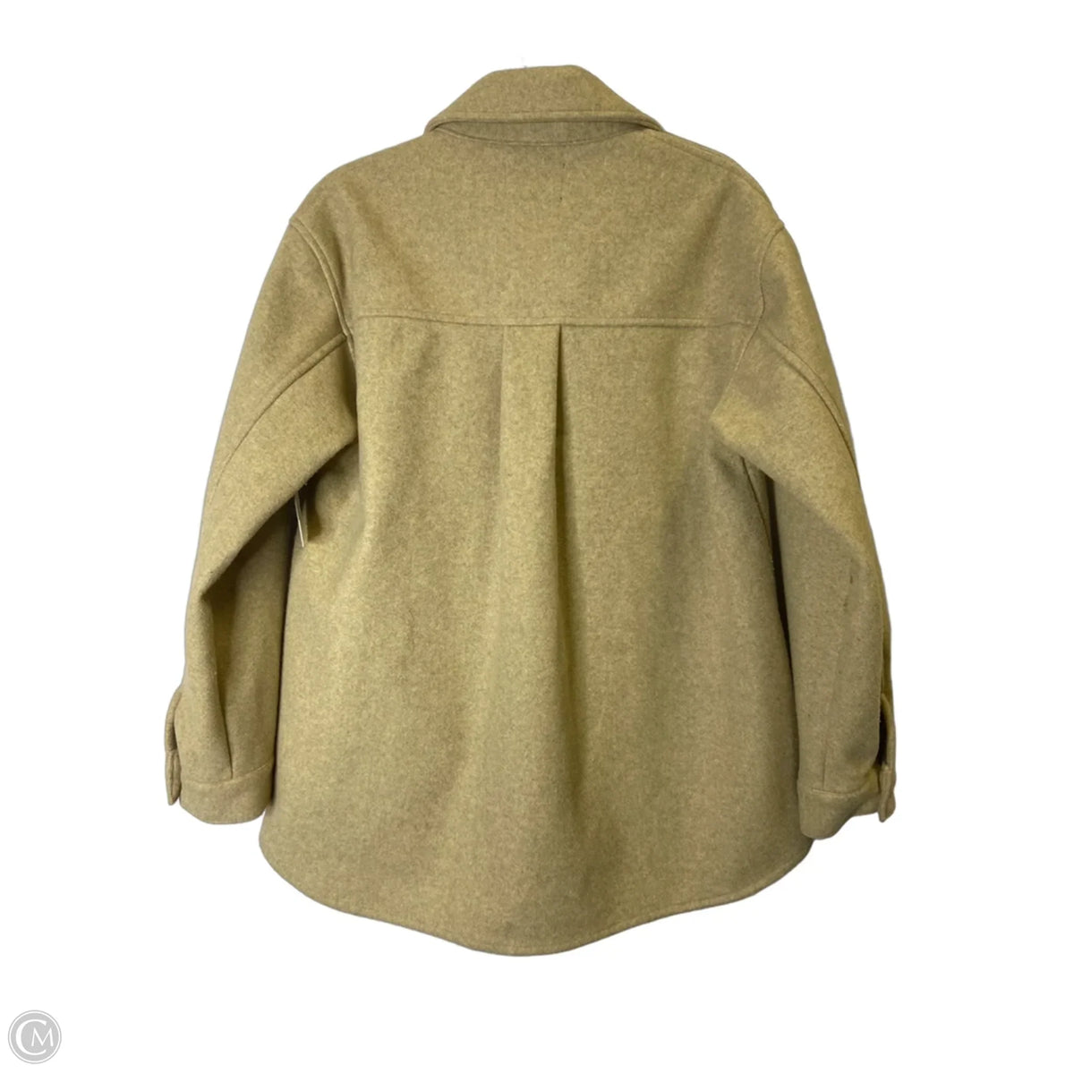 Coat Peacoat By Love Tree In Tan, Size: S