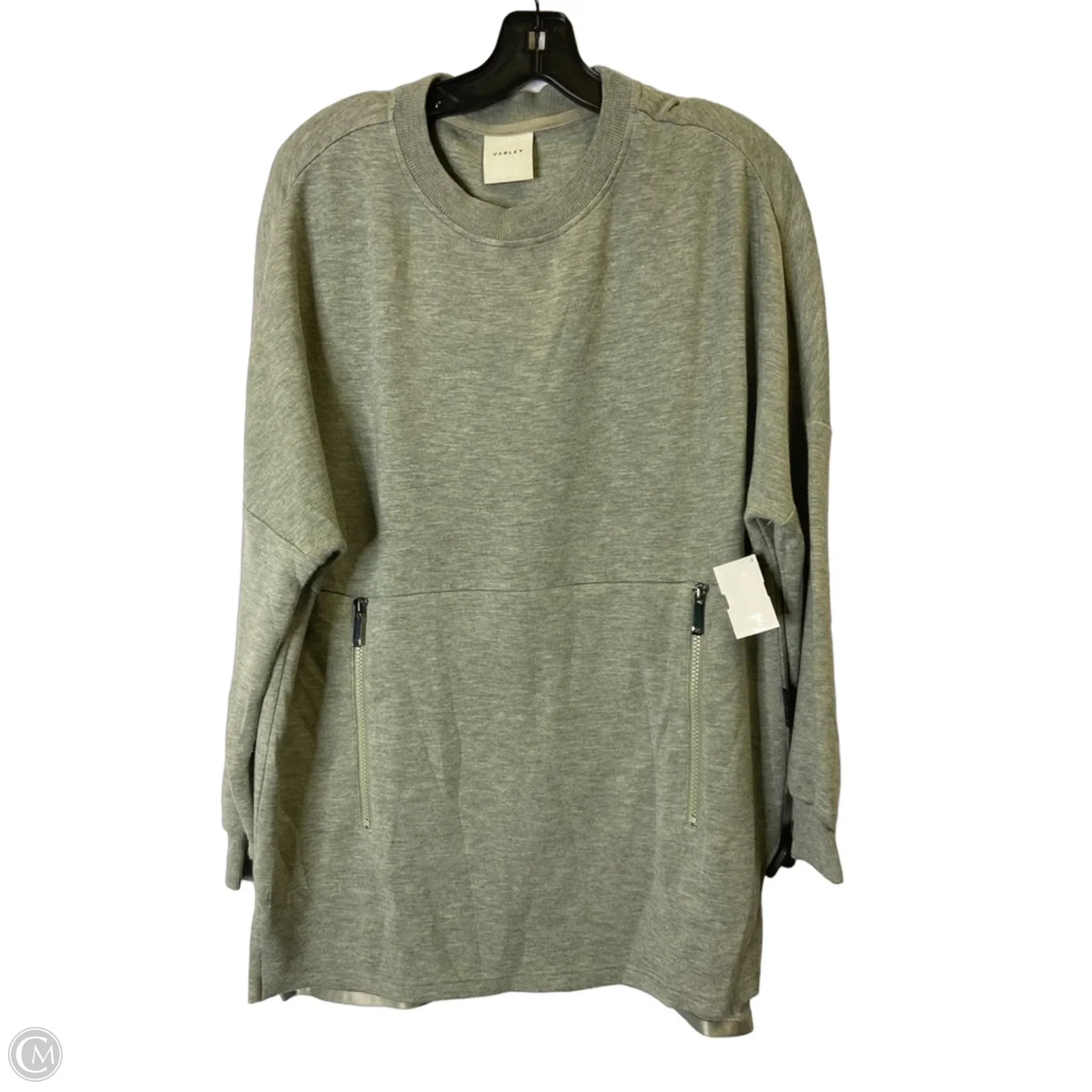 Sweatshirt Crewneck By Varley In Grey, Size: S