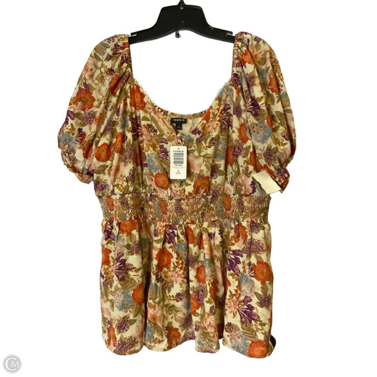 Blouse Short Sleeve By Torrid In Multi-colored, Size: 1x