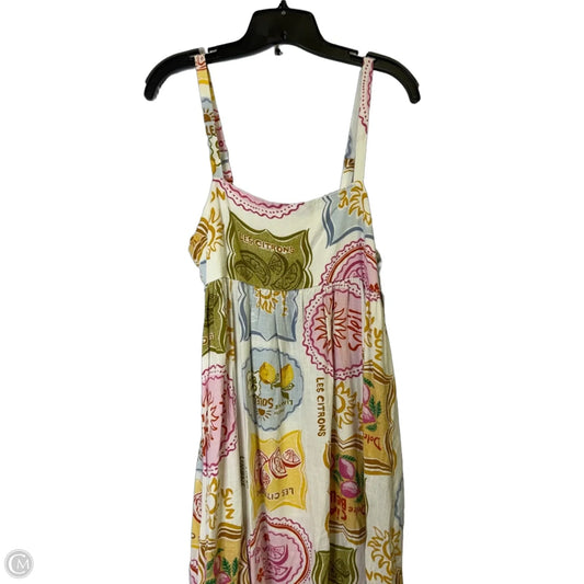 Dress Casual Midi By Clothes Mentor In Tropical Print, Size: L