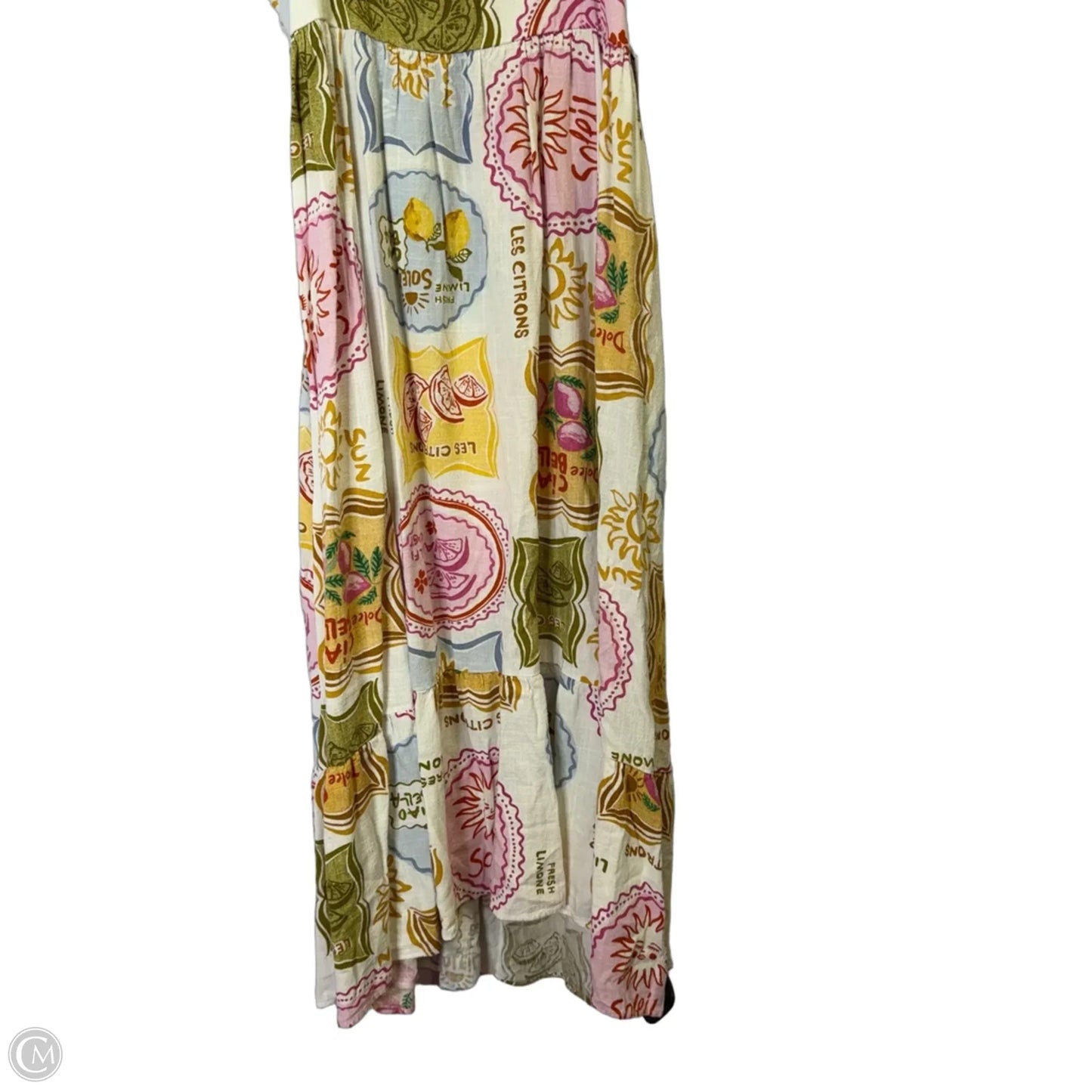 Dress Casual Midi By Clothes Mentor In Tropical Print, Size: L