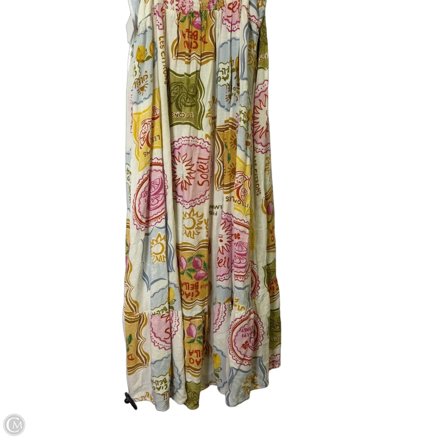 Dress Casual Midi By Clothes Mentor In Tropical Print, Size: L
