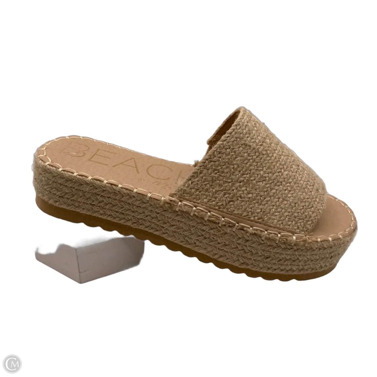 Shoes Heels Platform By Clothes Mentor In Tan, Size: 7