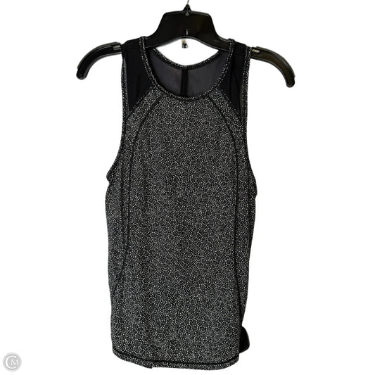 Athletic Tank Top By Lululemon In Black & Grey, Size: S