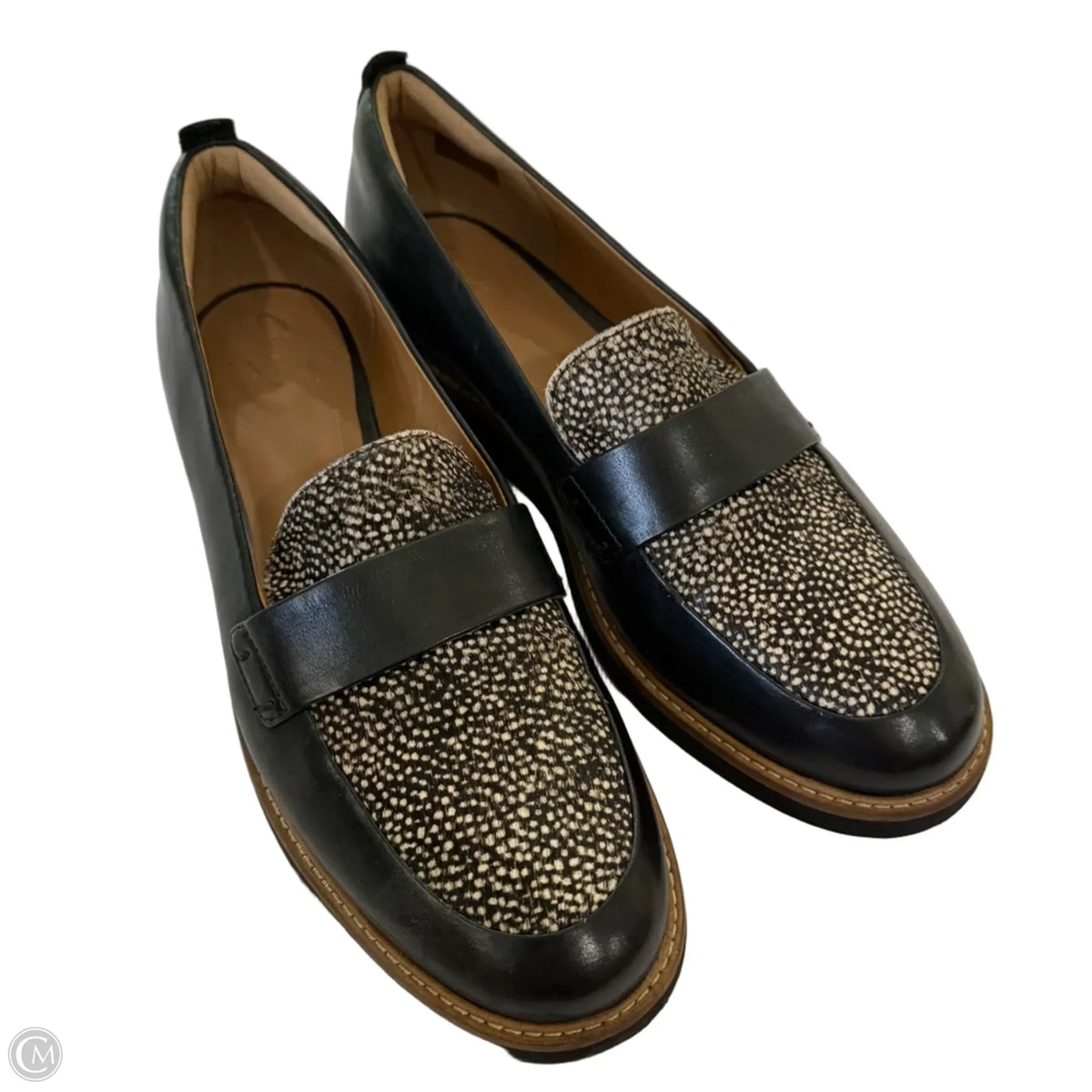 Shoes Flats By Clarks In Black, Size: 10