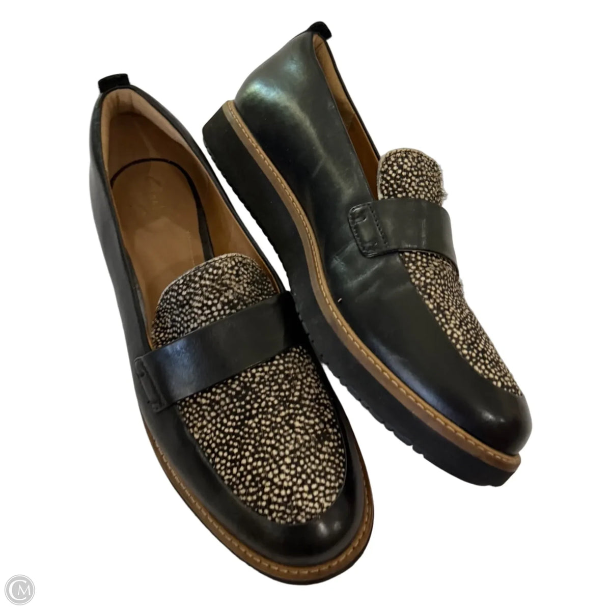 Shoes Flats By Clarks In Black, Size: 10