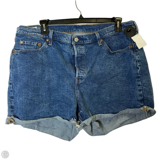 Shorts By Levis In Blue Denim, Size: 20