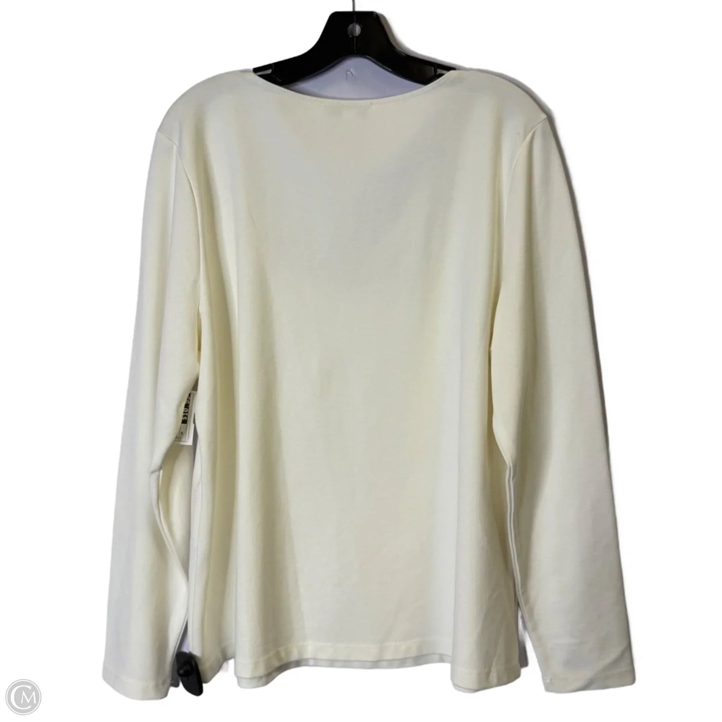 Top Long Sleeve Basic By And Now This In Cream, Size: 3x