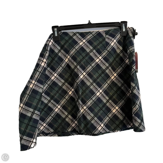 Skirt Mini & Short By Arula In Plaid Pattern, Size: 3x