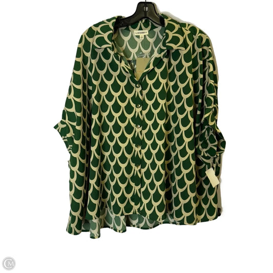 Top Short Sleeve By Ee Some In Green, Size: S