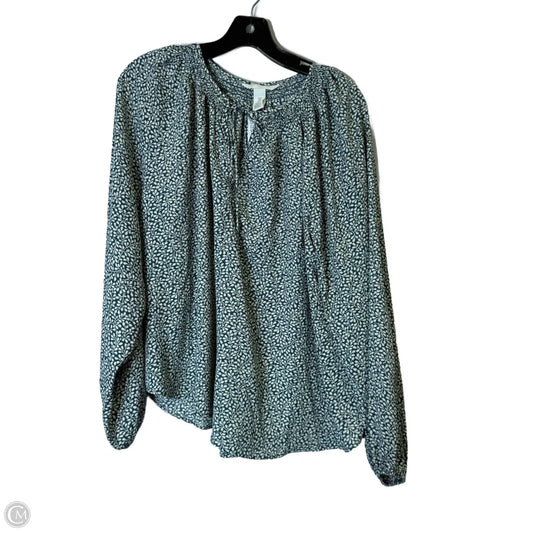 Top Long Sleeve By H&m In Floral Print, Size: M